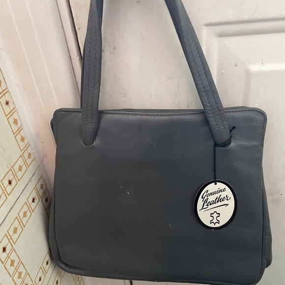 Genuine Leather handbag Jane Shilton, England, new old stock, tag, some damage - Picture 7 of 11